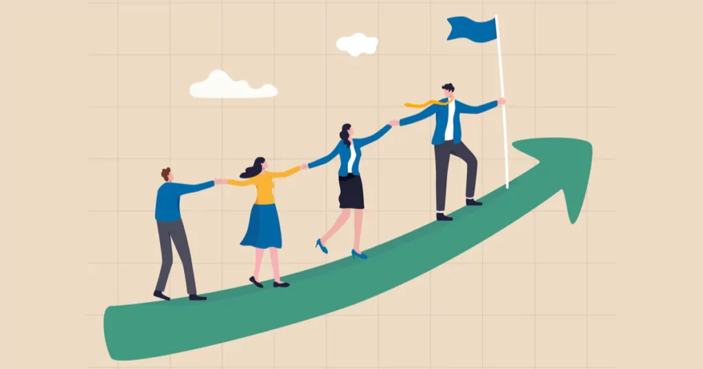 arrow-people-vector-leader-hands