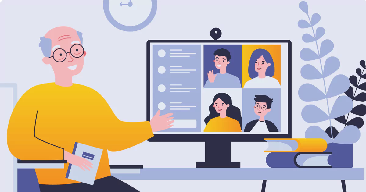 virtual-retirement-party-featured-image-vector virtual retirement party featured image vector